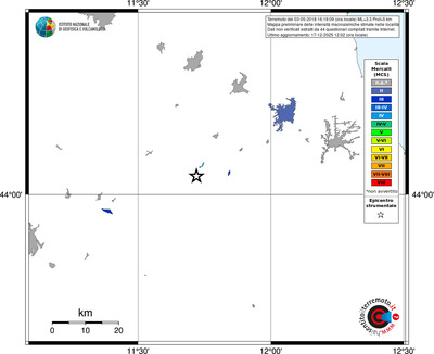 Mappa MCS - territori località