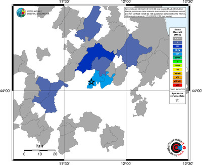 Mappa MCS - territori comuni