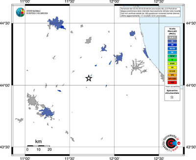 Mappa MCS - territori località