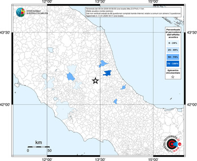 Mappa territorio comunale con almeno 3 questionari
