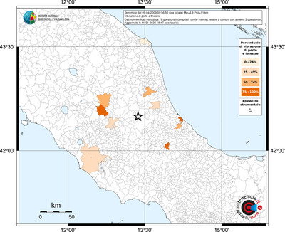 Mappa territorio comunale con almeno 3 questionari