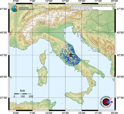 Area di invio delle email agli iscritti