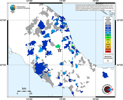 Mappa EMS - territori comuni