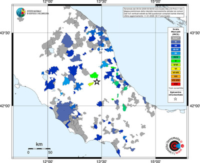 Mappa MCS - territori comuni