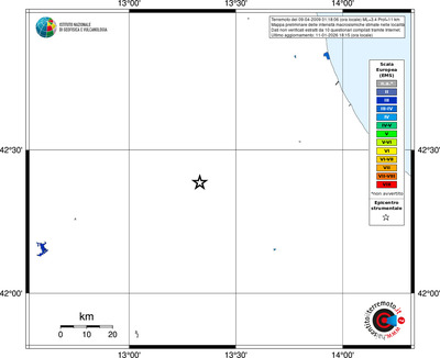 Mappa EMS - territori località