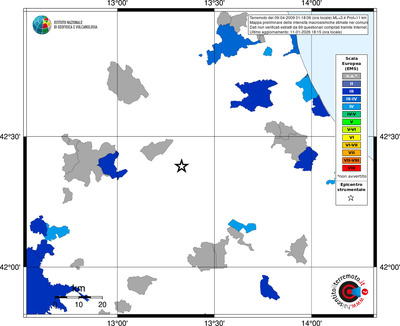 Mappa EMS - territori comuni