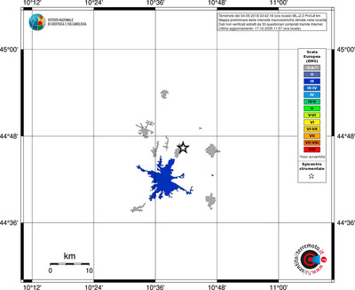 Mappa EMS - territori località