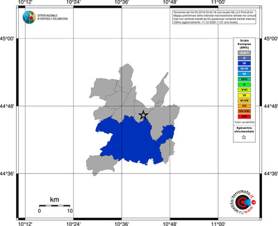Mappa EMS - territori comuni