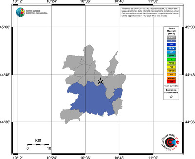 Mappa MCS - territori comuni