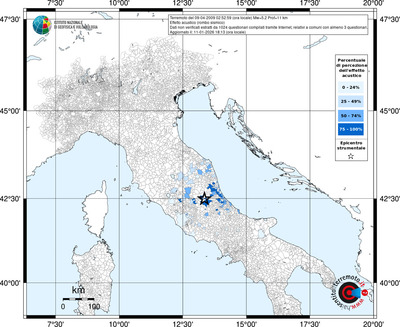 Mappa territorio comunale con almeno 3 questionari