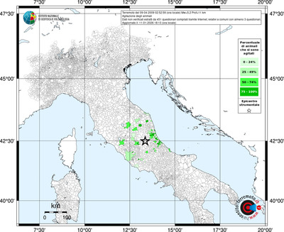 Mappa territorio comunale con almeno 3 questionari