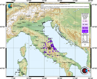 Mappa comuni con almeno 3 questionari