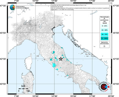 Mappa territorio comunale con almeno 3 questionari