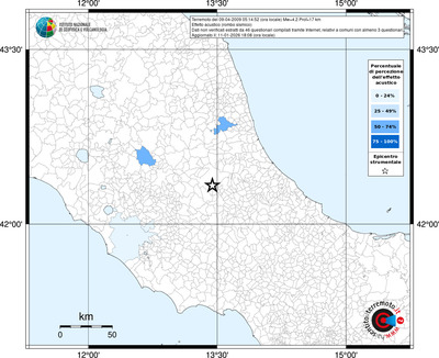 Mappa territorio comunale con almeno 3 questionari