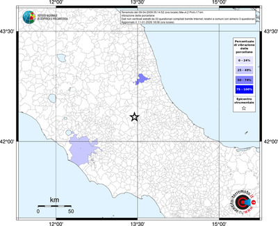 Mappa territorio comunale con almeno 3 questionari