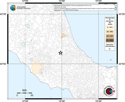 Mappa territorio comunale con almeno 3 questionari