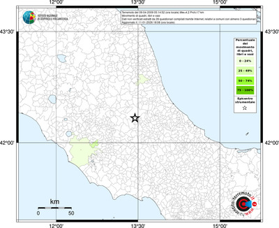 Mappa territorio comunale con almeno 3 questionari