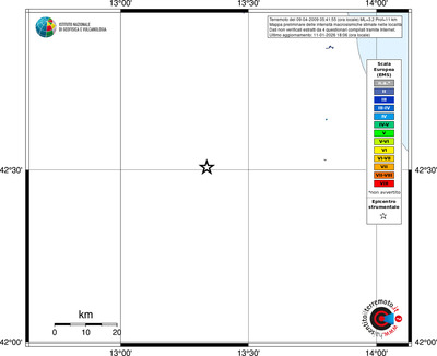 Mappa EMS - territori località