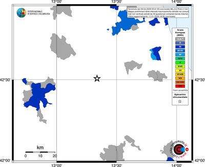 Mappa EMS - territori comuni