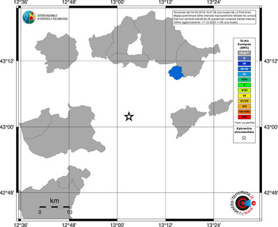 Mappa EMS - territori comuni