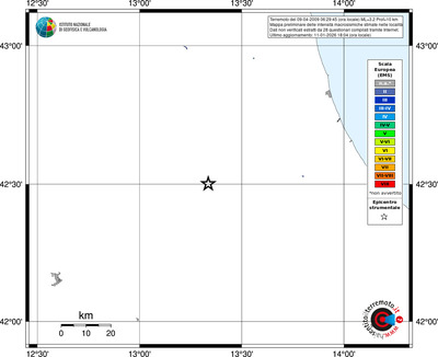Mappa EMS - territori località