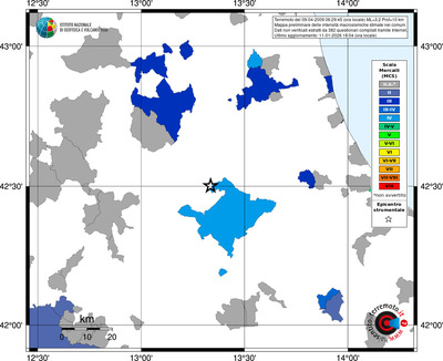 Mappa MCS - territori comuni