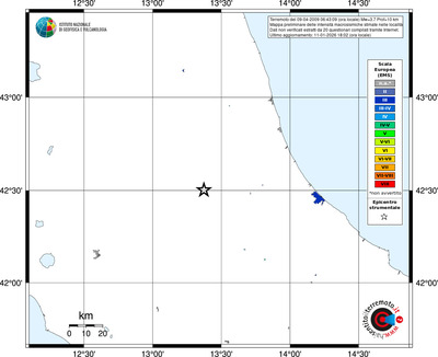 Mappa EMS - territori località