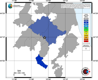 Mappa MCS - territori comuni