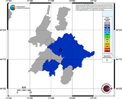 Mappa EMS - territori comuni