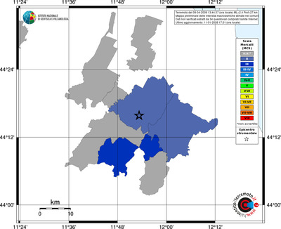 Mappa MCS - territori comuni