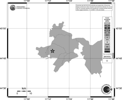 Mappa EMS - territori comuni