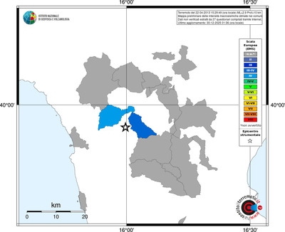 Mappa EMS - territori comuni
