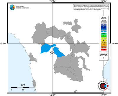 Mappa MCS - territori comuni