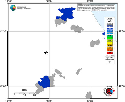 Mappa EMS - territori comuni