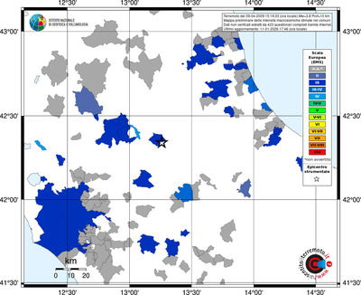 Mappa EMS - territori comuni