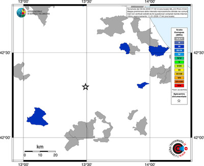 Mappa EMS - territori comuni
