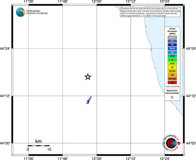 Mappa EMS - territori località