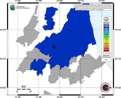 Mappa EMS - territori comuni