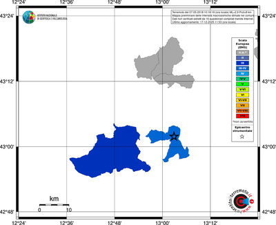 Mappa EMS - territori comuni