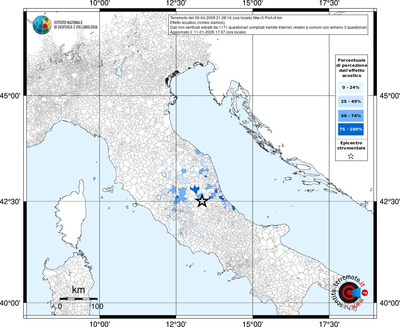 Mappa territorio comunale con almeno 3 questionari