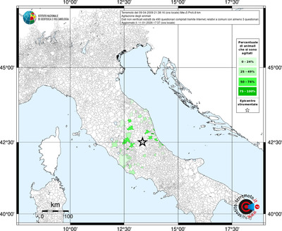 Mappa territorio comunale con almeno 3 questionari