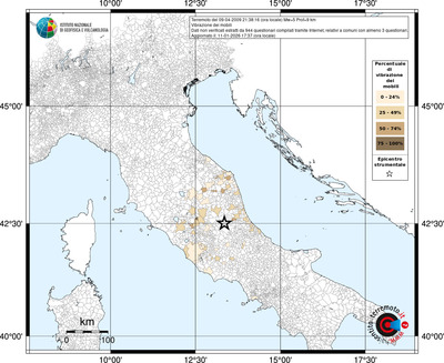 Mappa territorio comunale con almeno 3 questionari