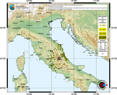 Mappa comuni con almeno 3 questionari