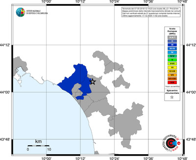 Mappa EMS - territori comuni