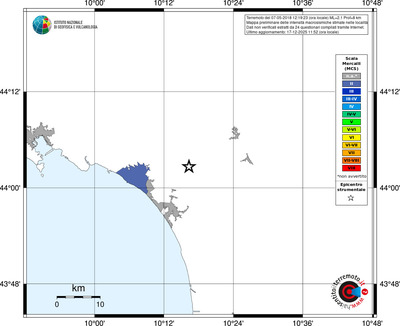 Mappa MCS - territori località