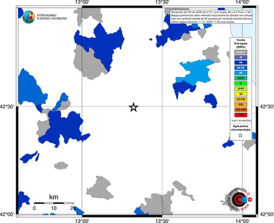 Mappa EMS - territori comuni
