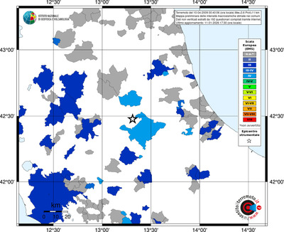 Mappa EMS - territori comuni