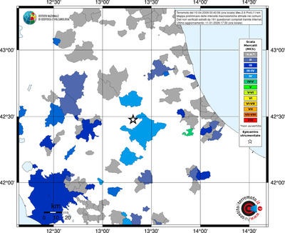 Mappa MCS - territori comuni