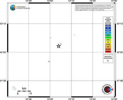 Mappa EMS - territori località