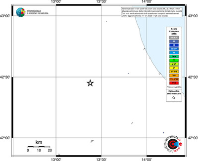 Mappa EMS - territori località